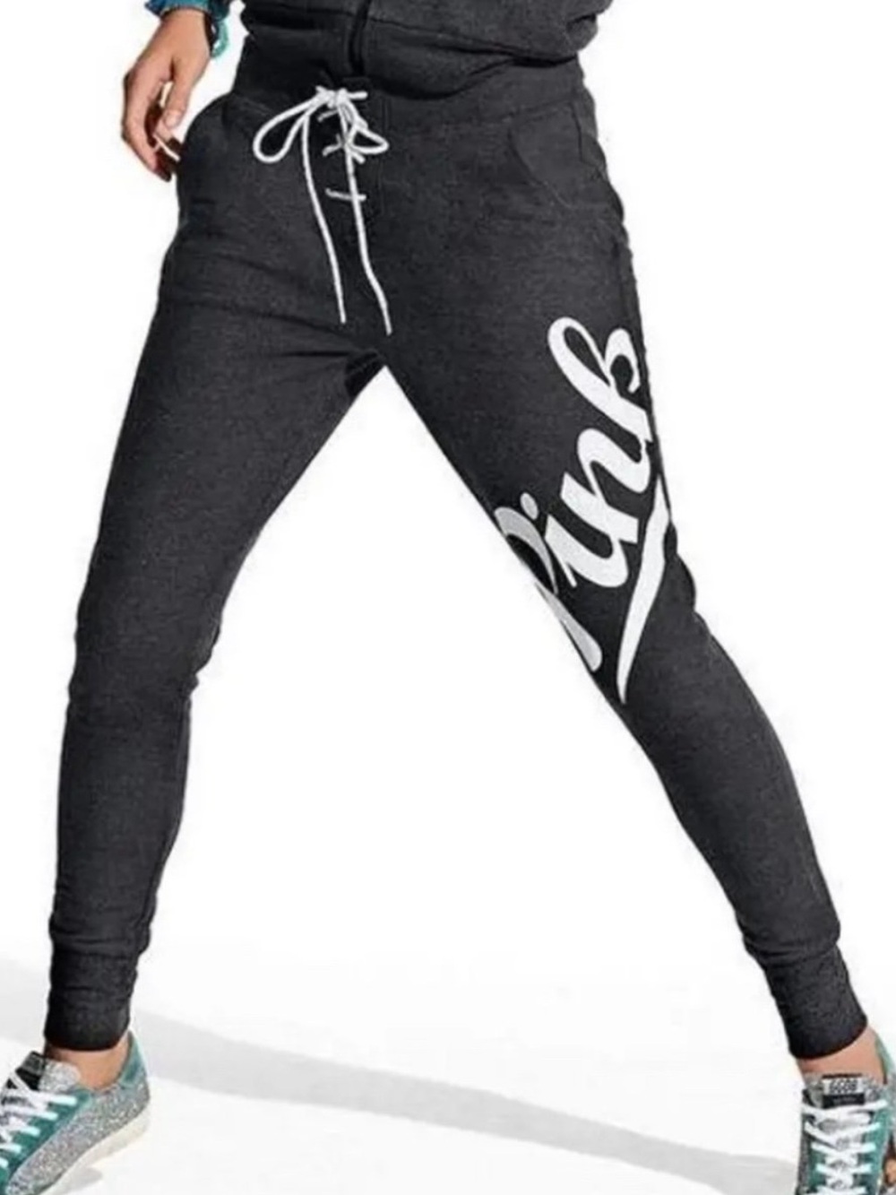 PINK Victoria’s Secret lace up joggers